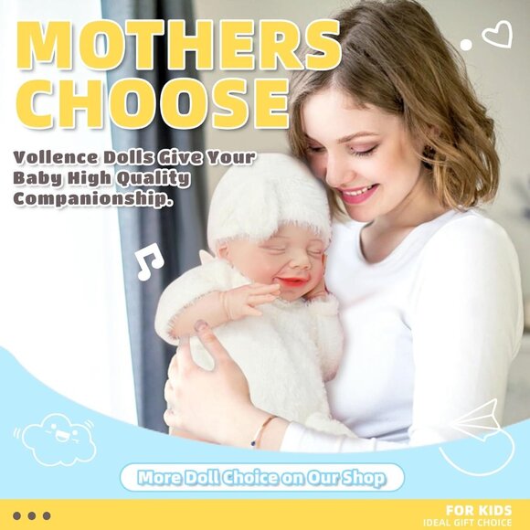 🆕17.72 Inch Realistic Reborn Baby Doll Silicone-Made & Lifelike Newborn Girl - Picture 8 of 11